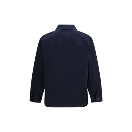 Giacca in denim di cotone blu Saint Laurent