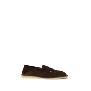 Mocassins à enfiler Dolce & Gabbana en cuir de veau marron Bos Taurus