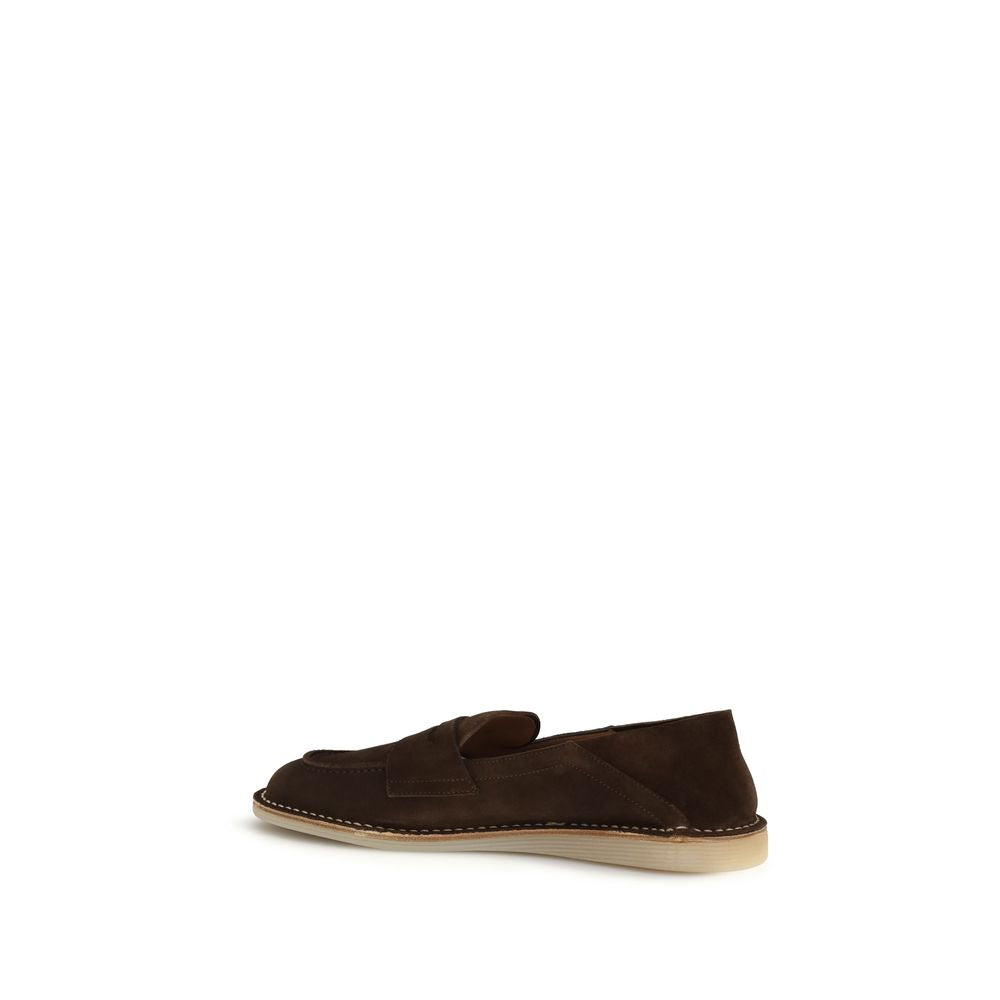 Mocassins à enfiler Dolce & Gabbana en cuir de veau marron Bos Taurus