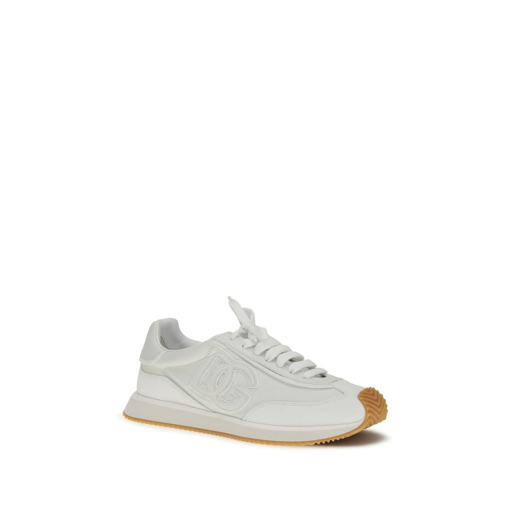 Baskets athlétiques Dolce & Gabbana en cuir de veau blanc Bos Taurus
