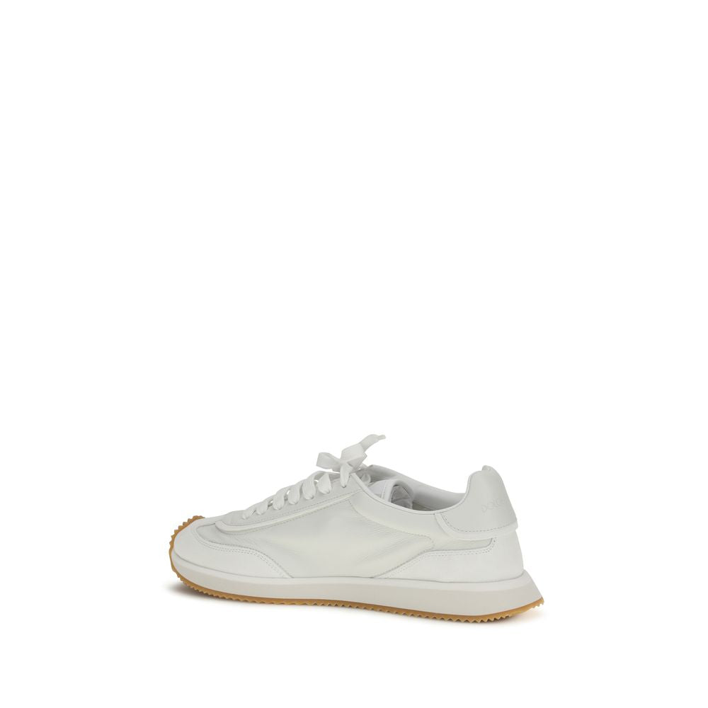 Baskets athlétiques Dolce & Gabbana en cuir de veau blanc Bos Taurus