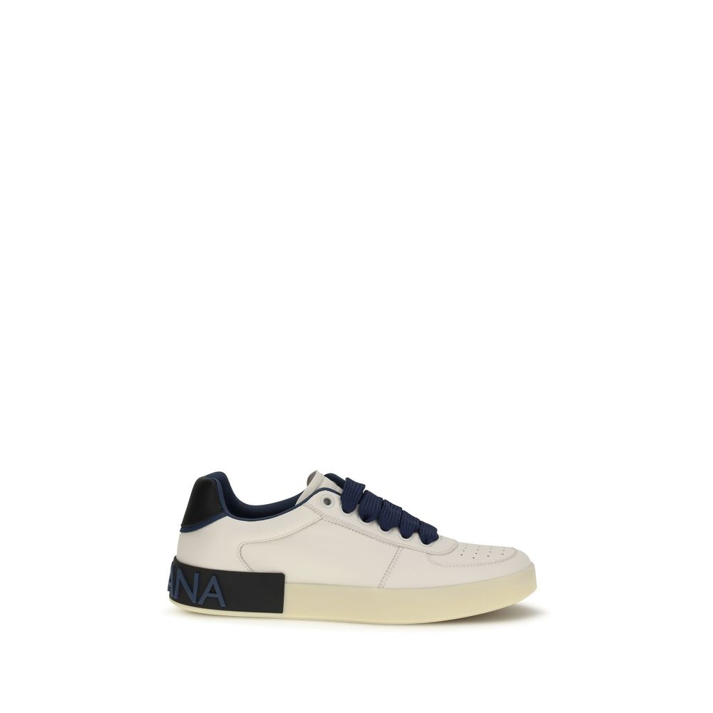 Baskets basses Dolce & Gabbana en cuir de veau multicolore Bos Taurus