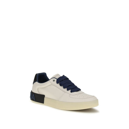 Baskets basses Dolce & Gabbana en cuir de veau multicolore Bos Taurus