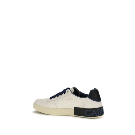 Baskets basses Dolce & Gabbana en cuir de veau multicolore Bos Taurus