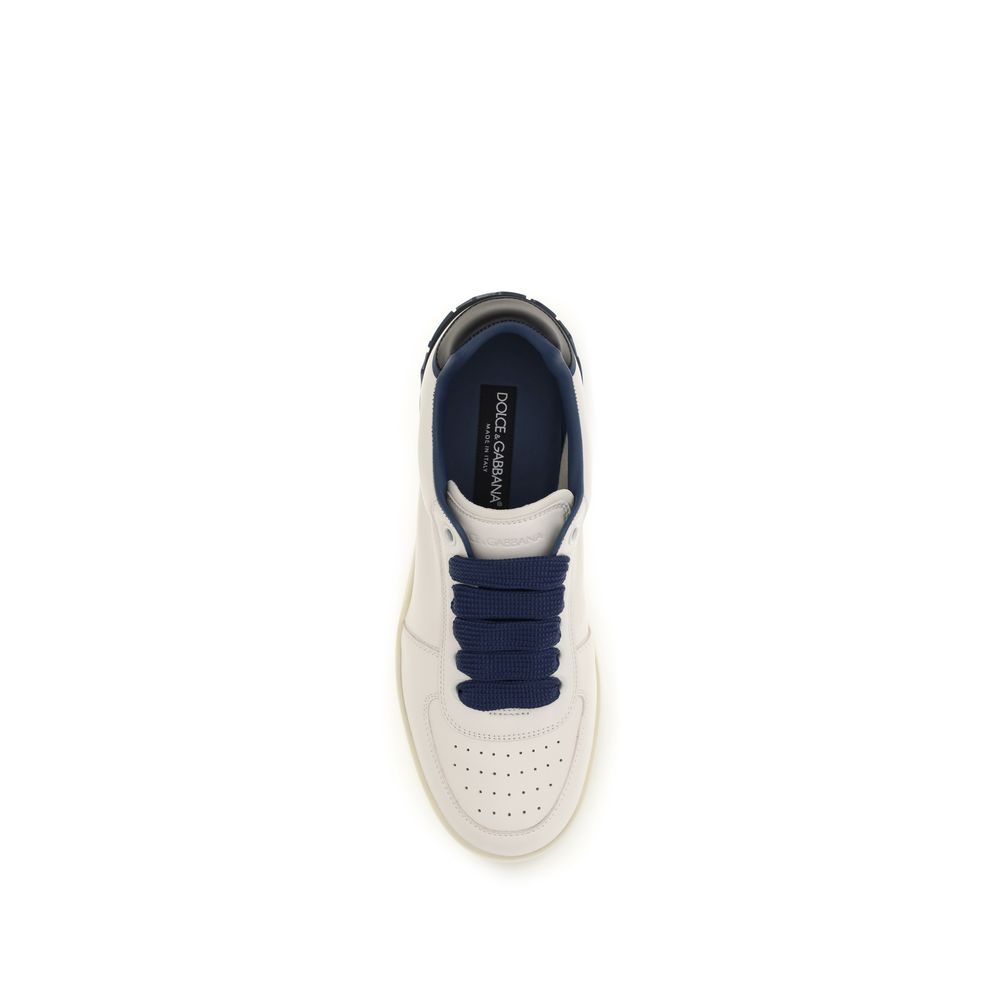 Baskets basses Dolce & Gabbana en cuir de veau multicolore Bos Taurus