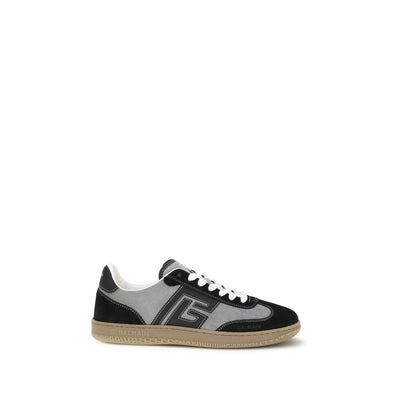 Baskets basses Balmain en cuir de veau gris Bos Taurus