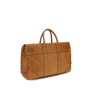 Brunello Cucinelli Brown Leather Travel Bag