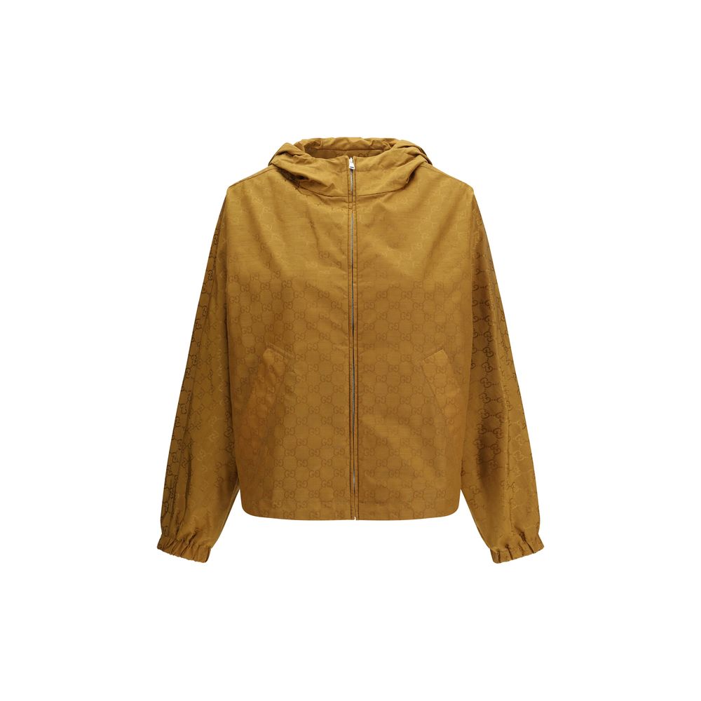 Veste en nylon beige Gucci