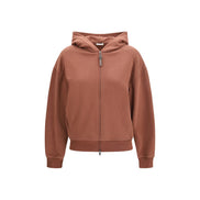 Sweat-shirt Brunello Cucinelli en coton marron