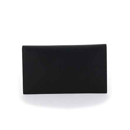 Saint Laurent Black Calf Leather Clutch Bag