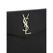 Saint Laurent Black Calf Leather Clutch Bag