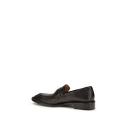 Versace Black Calf Leather Slip-On Loafers - Men