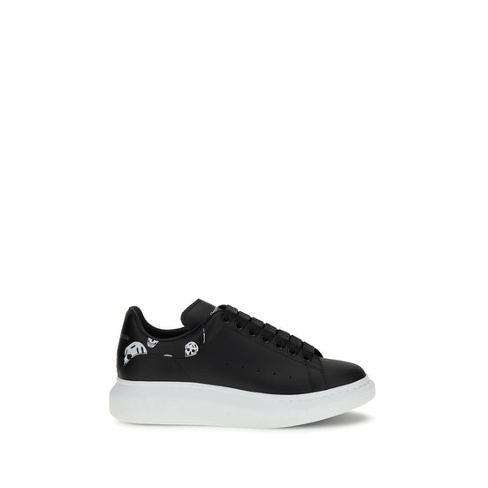 Alexander McQueen Black Calf Leather Chunky Sneakers