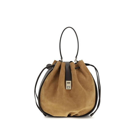 Ferragamo Brown Leather Bucket Bag