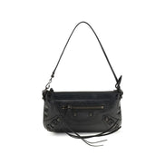 Balenciaga Black Leather Shoulder Bag