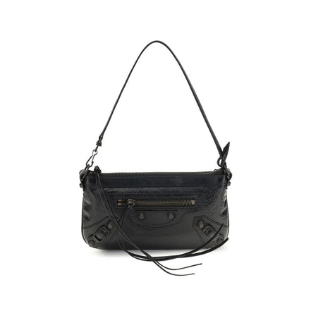 Balenciaga Black Leather Shoulder Bag