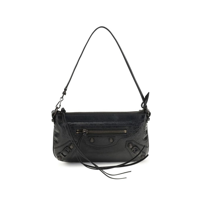 Balenciaga Black Leather Shoulder Bag