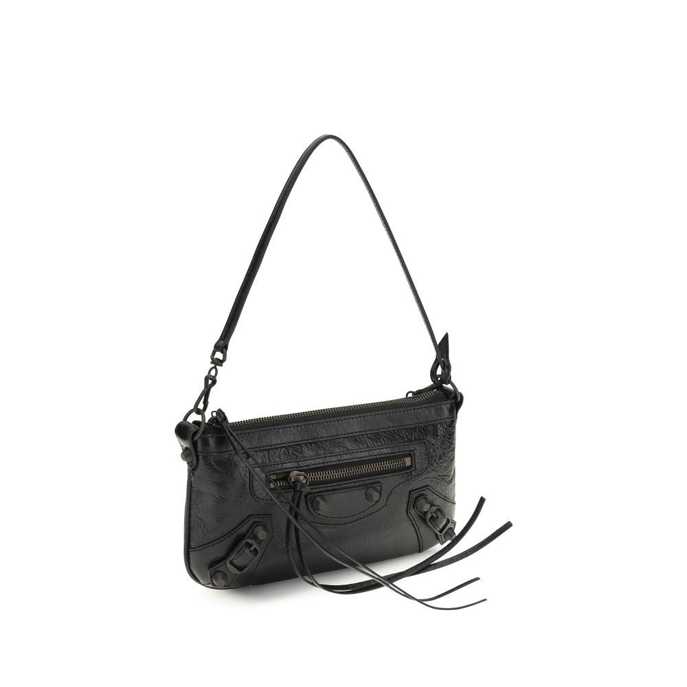 Balenciaga Black Leather Shoulder Bag