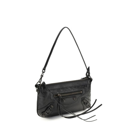 Balenciaga Black Leather Shoulder Bag