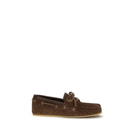 Gucci Brown Calf Leather Slip-On Loafers