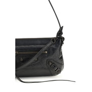 Balenciaga Black Leather Shoulder Bag