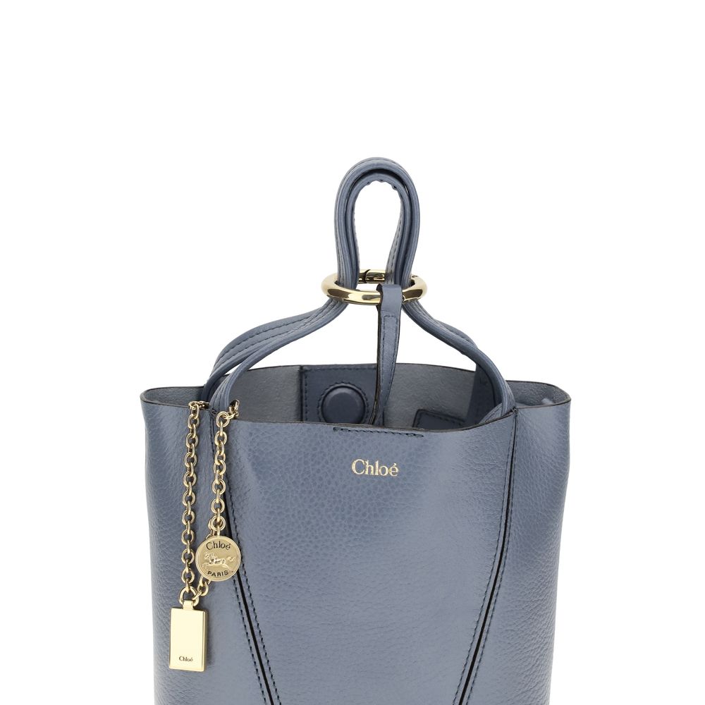 Chloé Blue Calf Leather Shoulder Bag