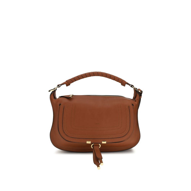Chloé Brown Calf Leather Shoulder Bag - Women