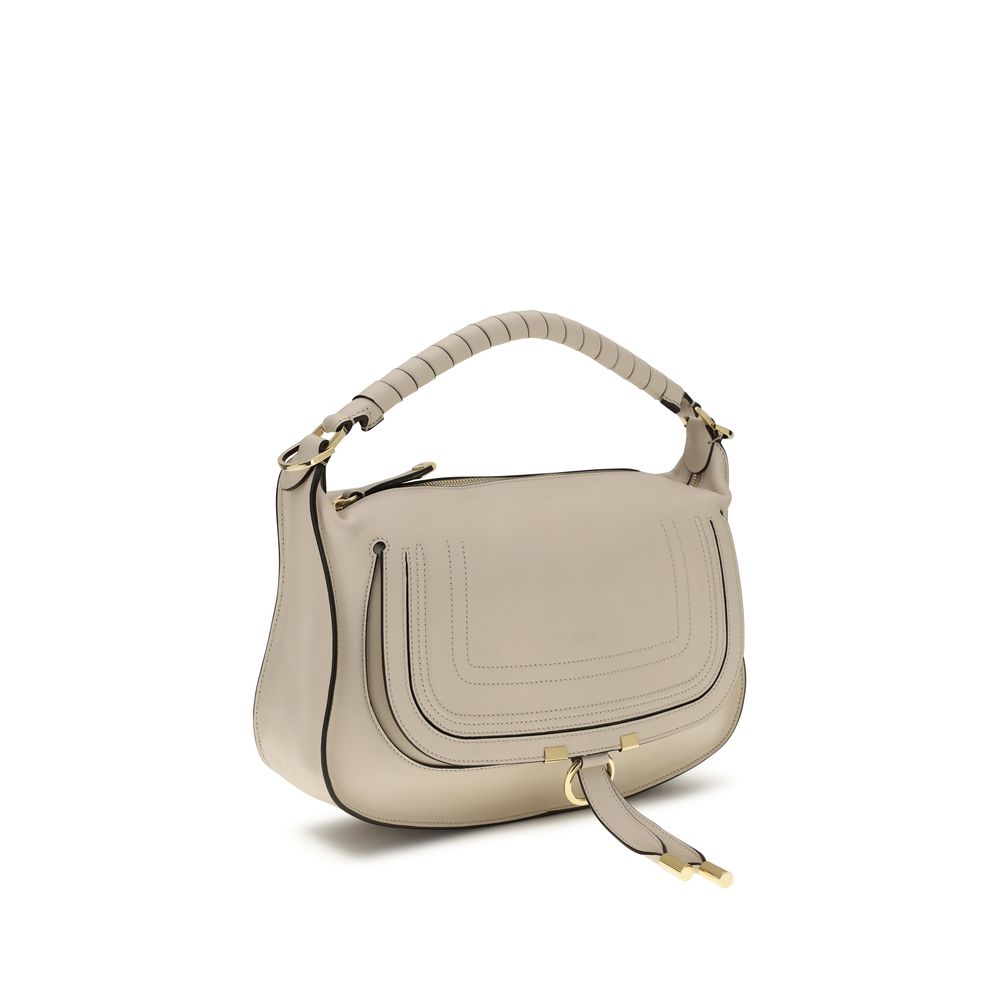 Sac à bandoulière Chloé en cuir de veau beige Bos Taurus