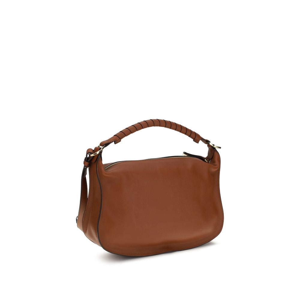 Chloé Brown Calf Leather Shoulder Bag - Women