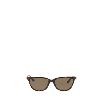 Lunettes de soleil Alexander McQueen en acétate marron