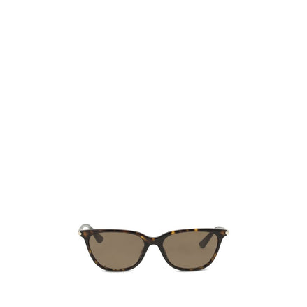 Lunettes de soleil Alexander McQueen en acétate marron