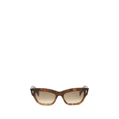 Lunettes de soleil Alexander McQueen en acétate marron