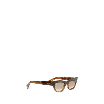 Lunettes de soleil Alexander McQueen en acétate marron