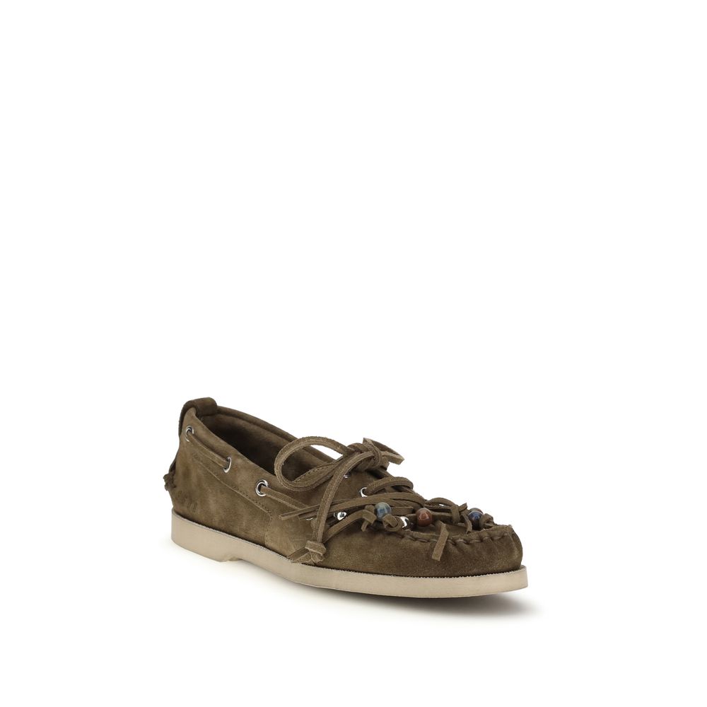Golden Goose Bicolor Slip-On Loafers