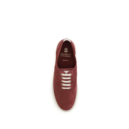 Brunello Cucinelli Bordeaux Low Top Sneakers
