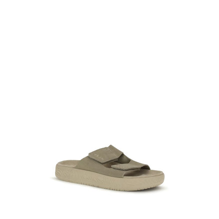 Veja Beige Calf Leather Flat Sandals