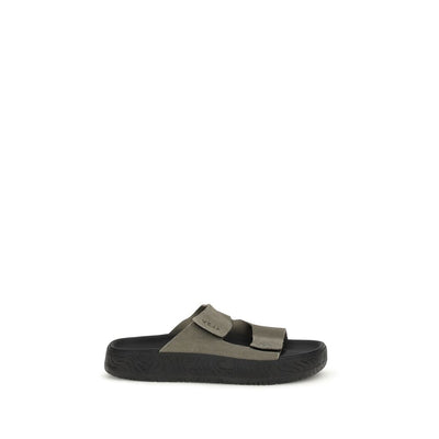 Veja Bicolor Calf Leather Flat Sandals
