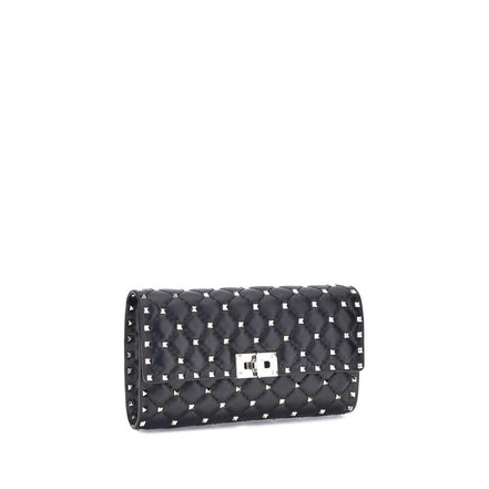 Valentino Garavani Black Leather Shoulder Bag