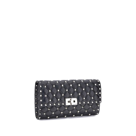 Valentino Garavani Black Leather Shoulder Bag