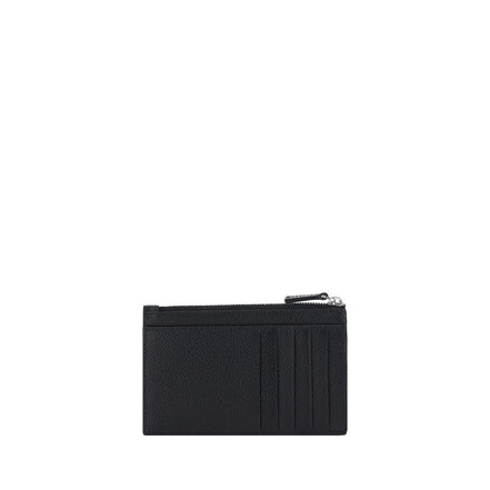 Portefeuille Balenciaga en cuir de veau noir Bos Taurus