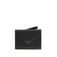 Portafoglio Ferragamo in pelle di vitello nera Bos Taurus