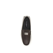 Mocassini Slip-On Dolce & Gabbana In Pelle Di Vitello Marrone