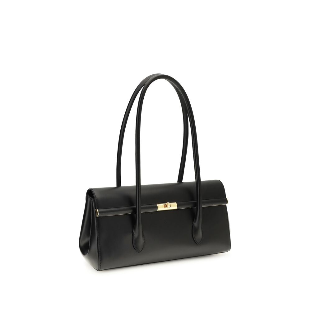 Sac à bandoulière Dolce & Gabbana en cuir de veau noir Bos Taurus