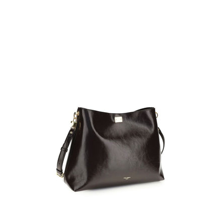 Sac à bandoulière Dolce & Gabbana en cuir de veau marron Bos Taurus