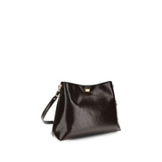 Sac à bandoulière Dolce & Gabbana en cuir de veau marron Bos Taurus