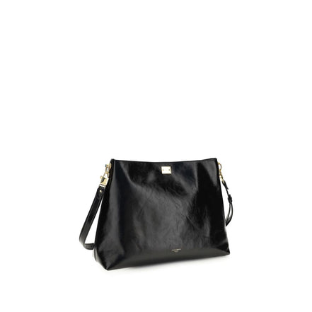 Sac à bandoulière Dolce & Gabbana en cuir de veau noir Bos Taurus