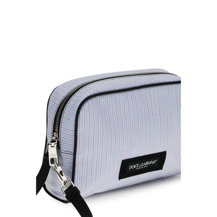 Borsa a mano Dolce & Gabbana in cotone blu