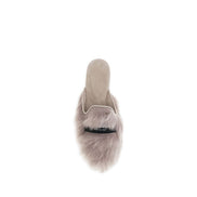 Mules Dolce & Gabbana grigie in pelle d'agnello Ovis Aries Aries