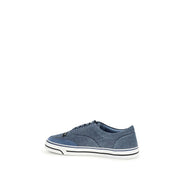 Sneakers basse Dolce & Gabbana in lino blu