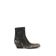 Bottes Balenciaga Bos Taurus en cuir de veau noir